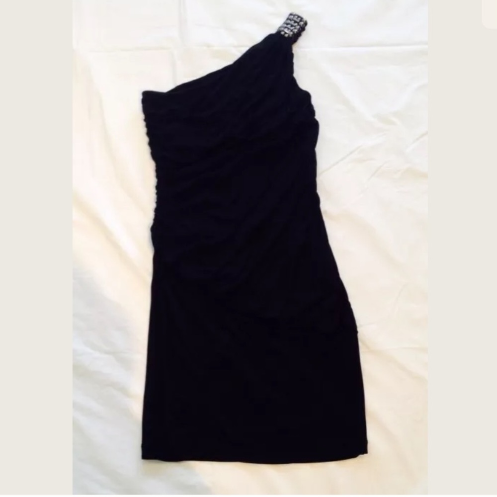 HAUTE HIPPIE**Ruched 1-Shoulder Dress**Small $698